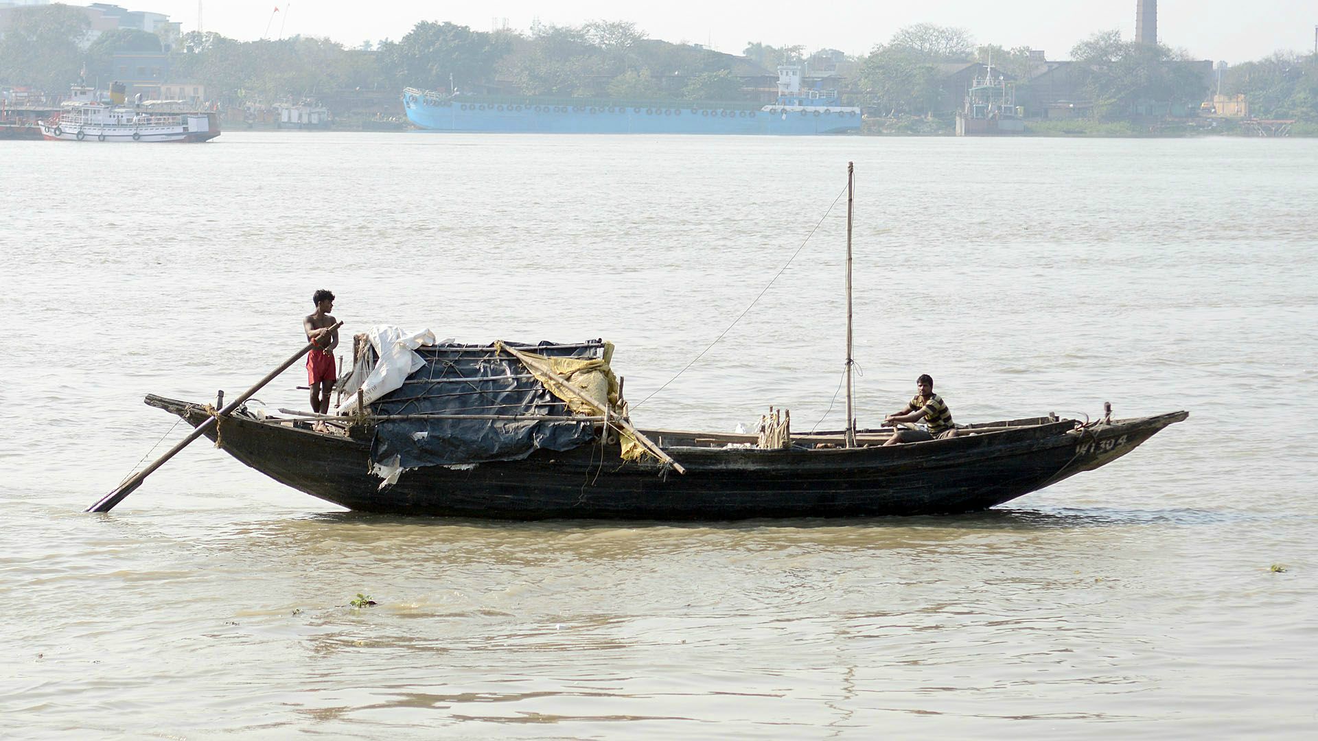 Kalkuta - rzeka Hugli, jedna z odnóg Gangesu